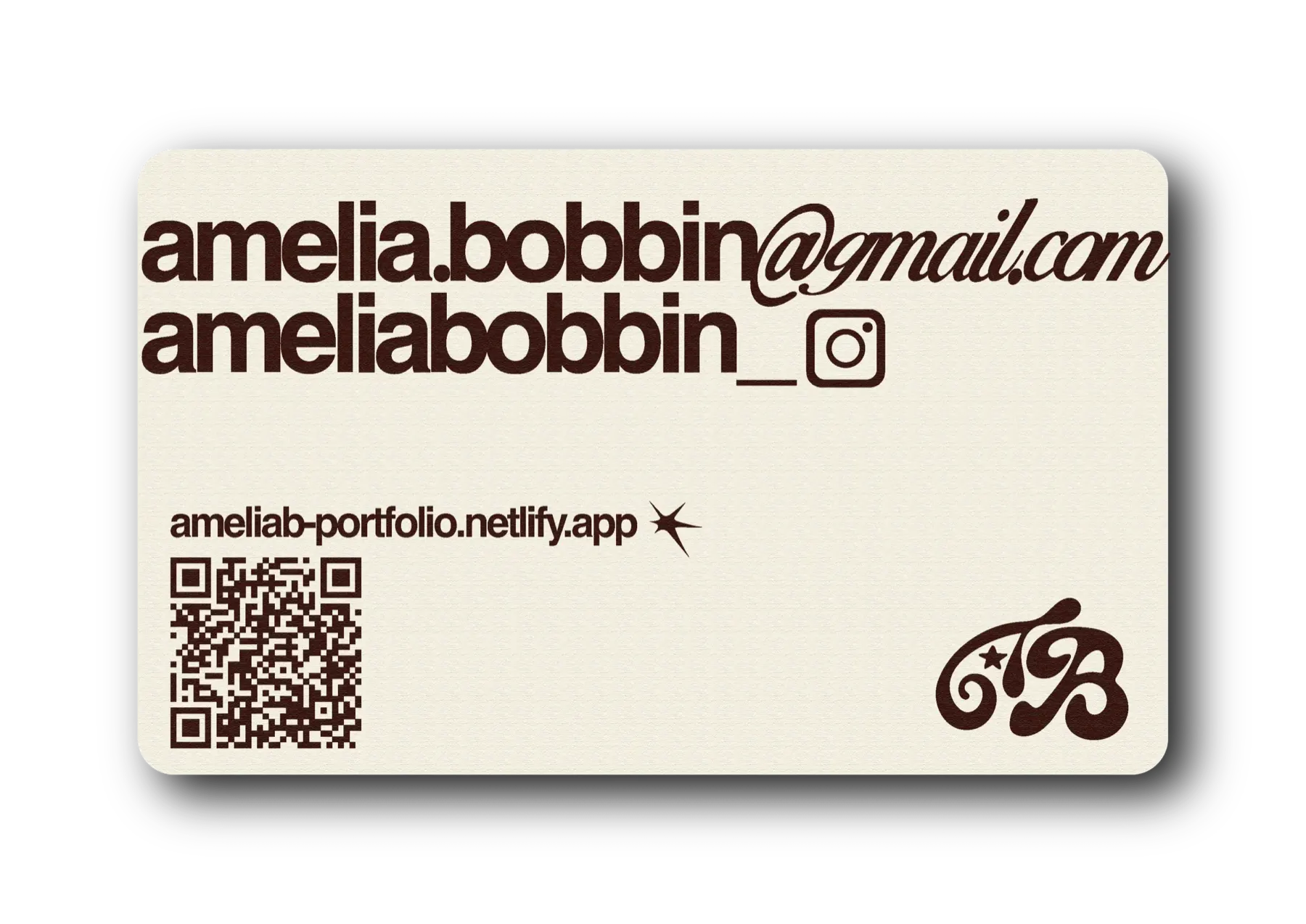 Business card back