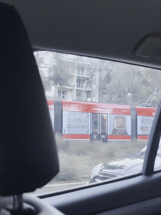 Light Rail with Campaign Designs