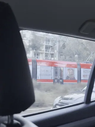 Light Rail with Campaign Designs
