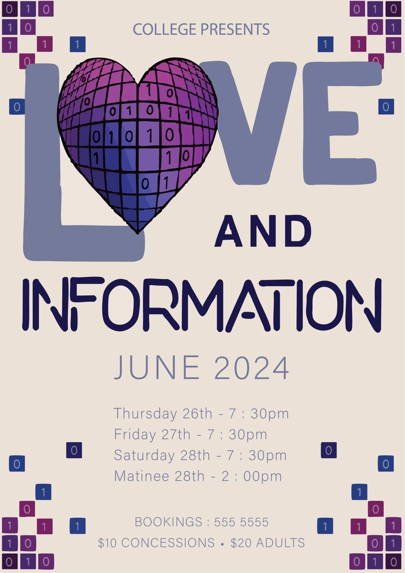 Love and Information Light Poster