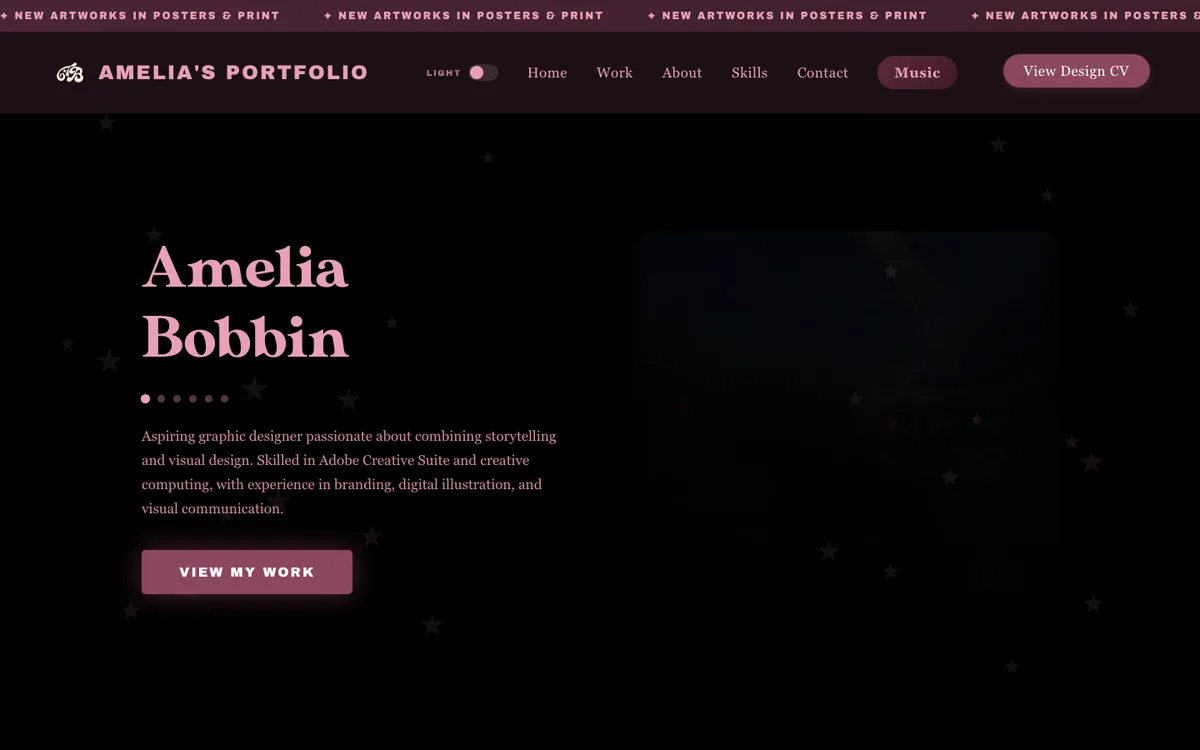 April 2026 homepage on a laptop