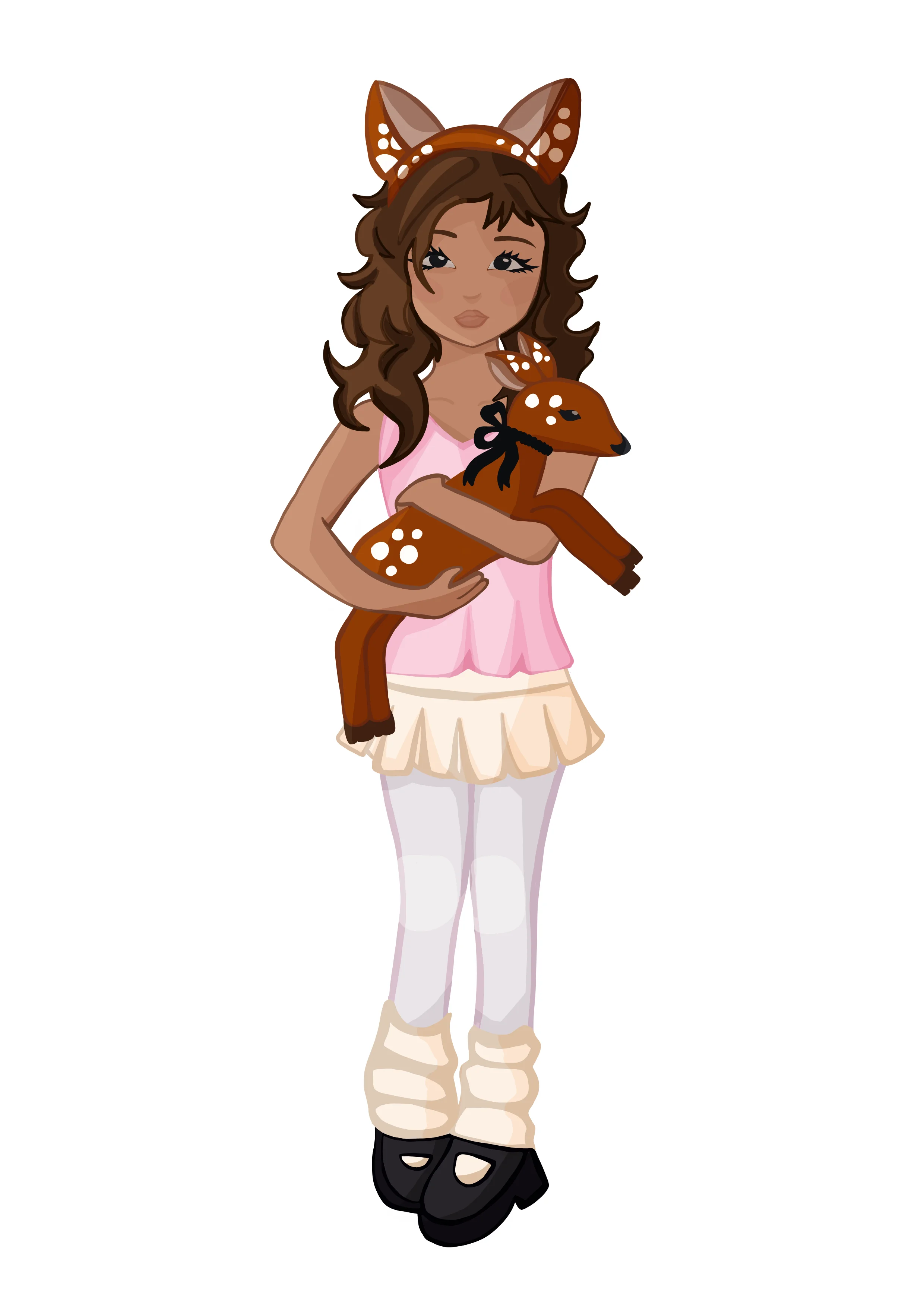 Deer Girl Mascot