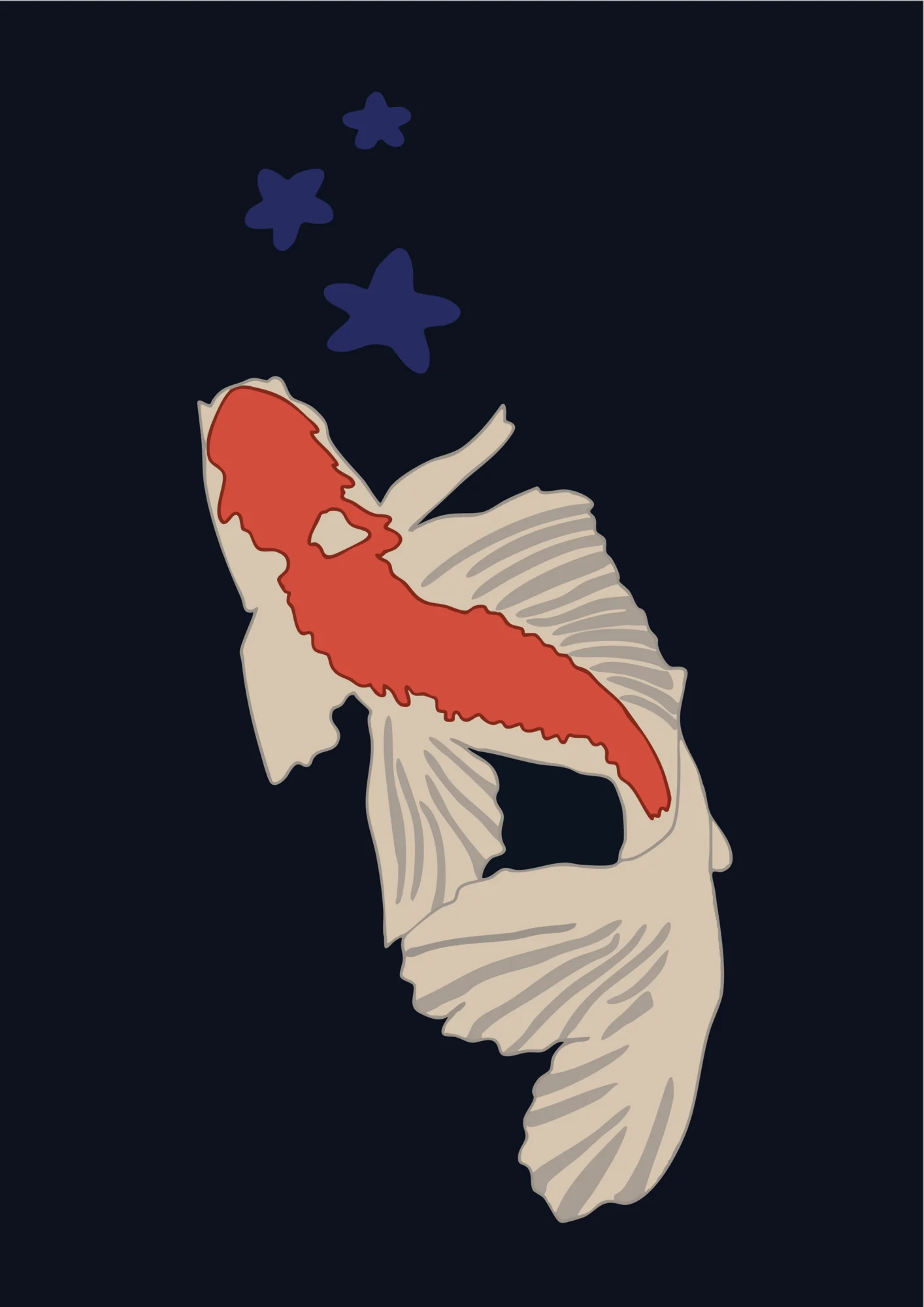 Koi Fish T-Shirt Design