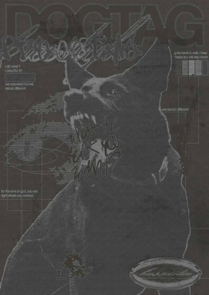 Dog Tag Poster Dark
