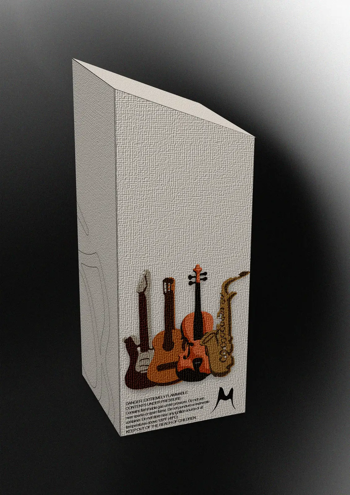 Music Your Way box mockup, reverse