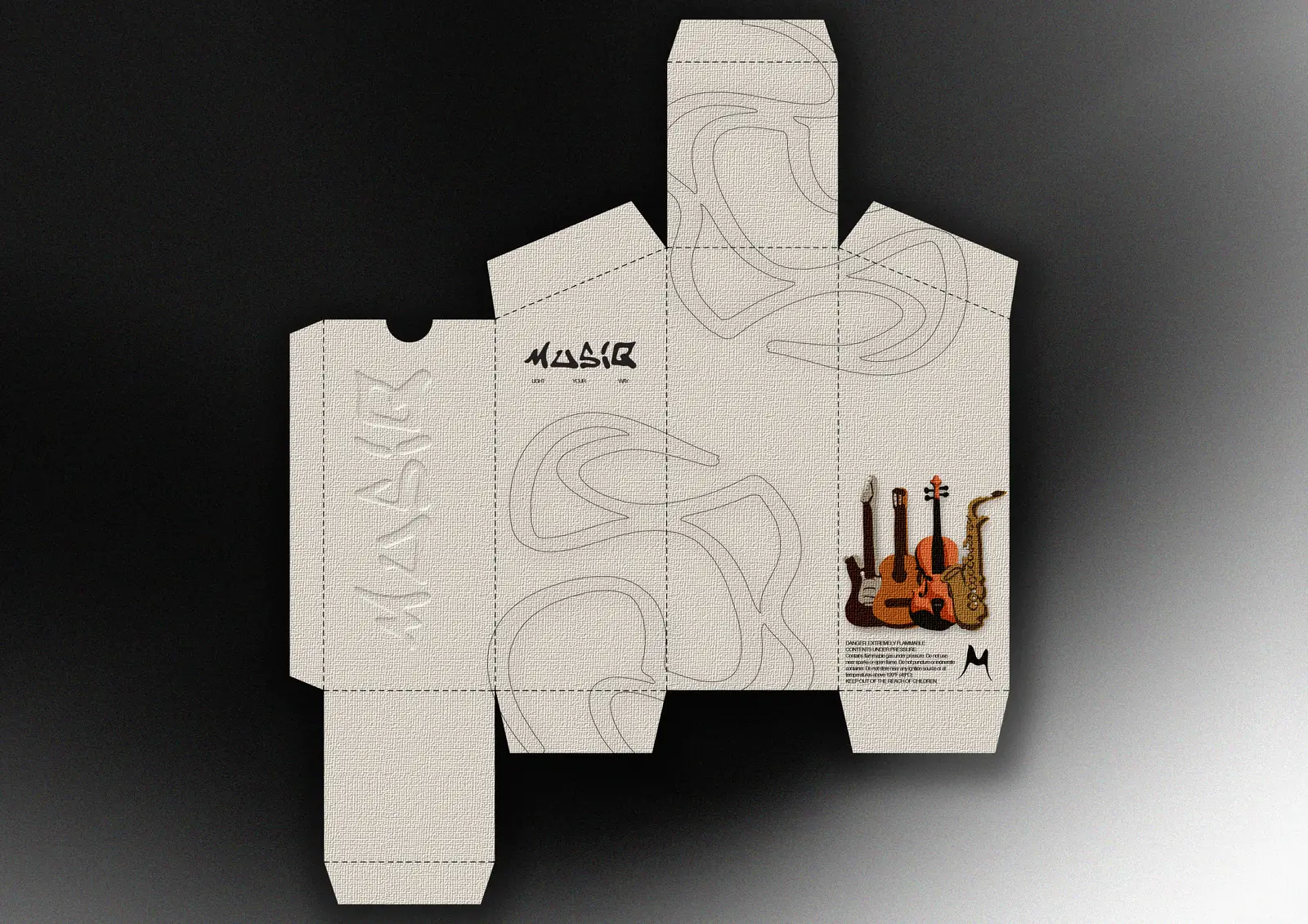Music Your Way packaging dieline