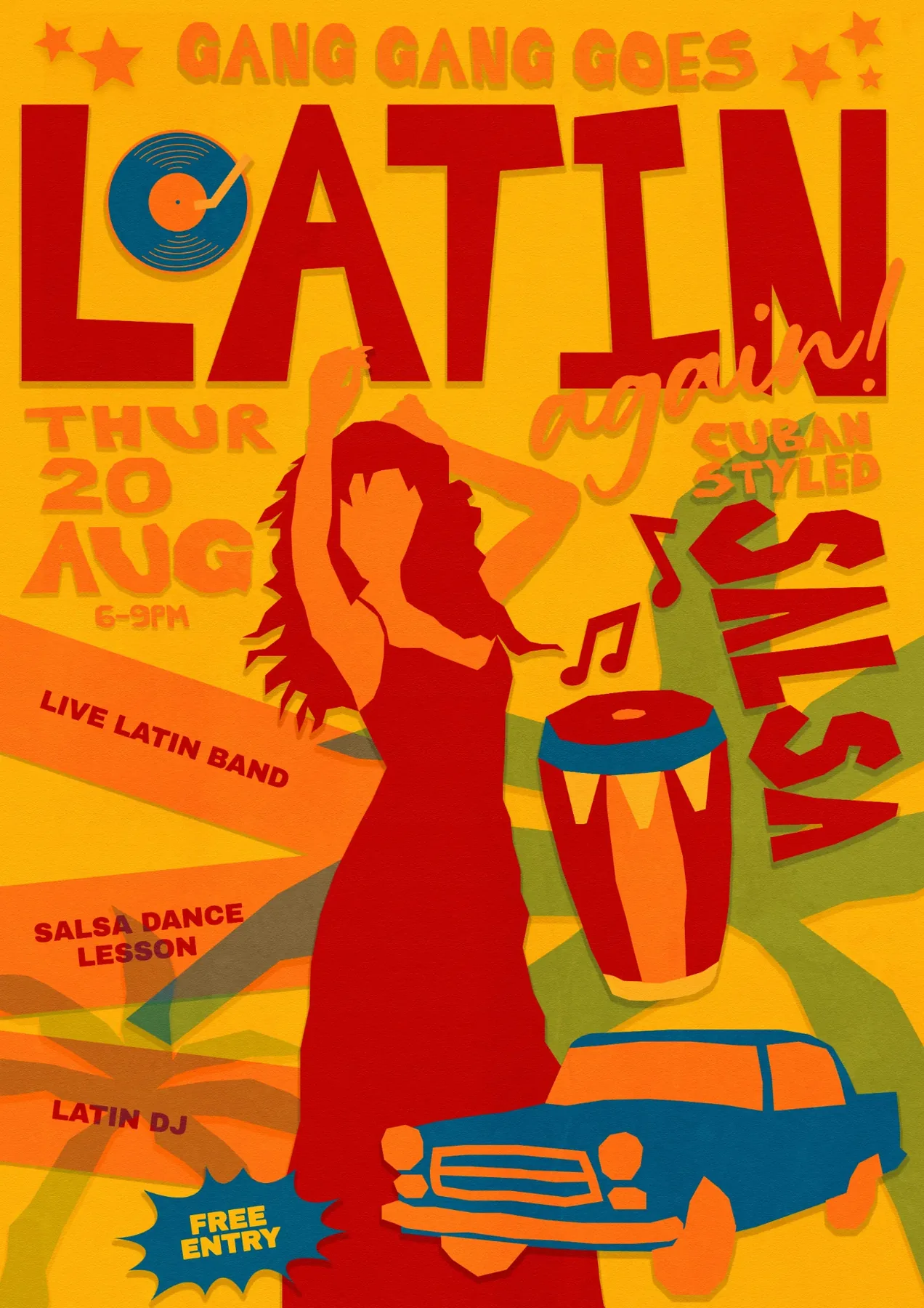 Gang Gang Goes Latin poster