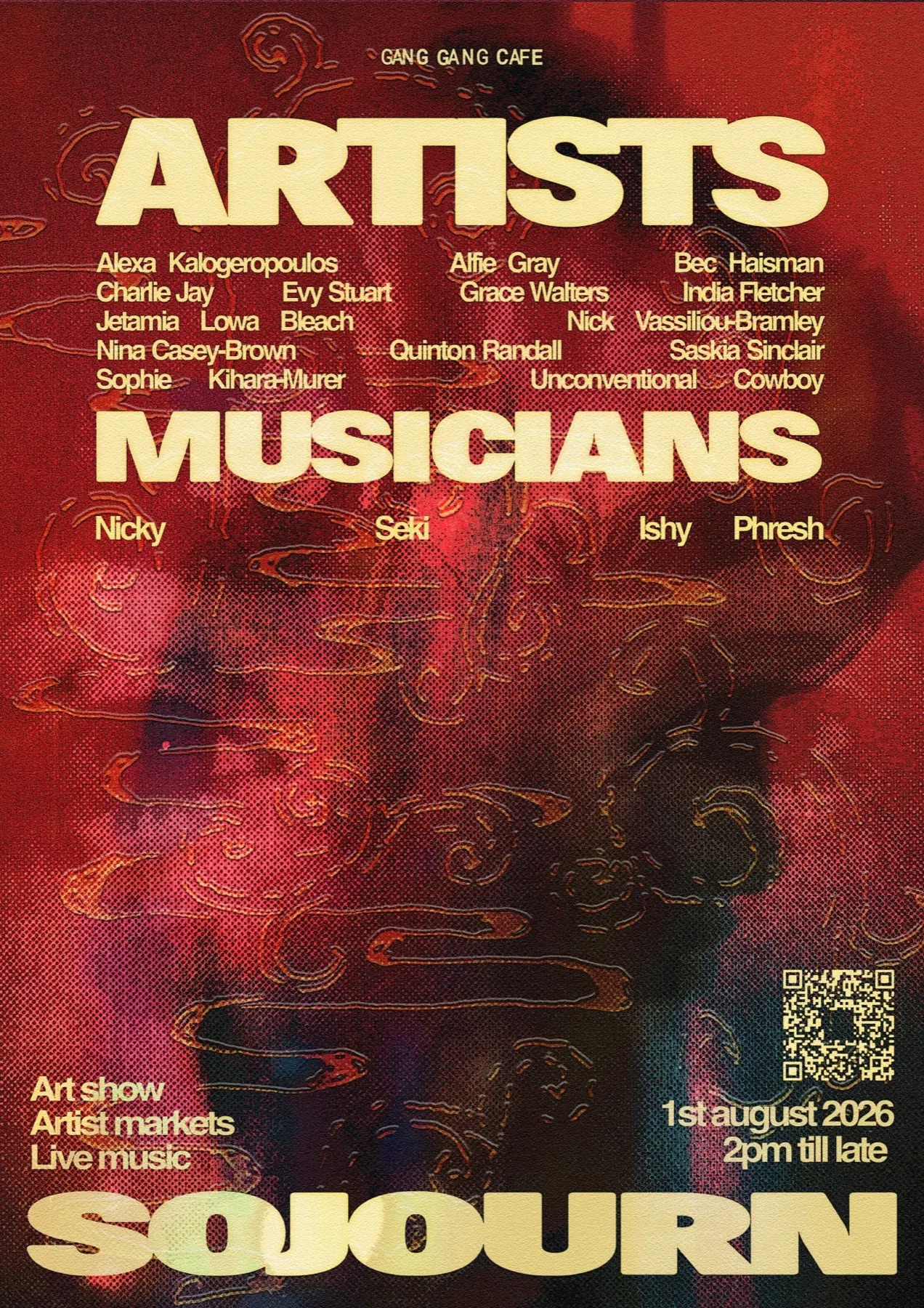 Sojourn Poster with Artist Lineup